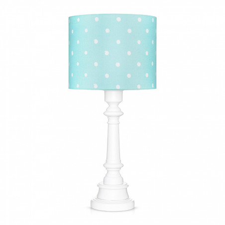 Lampe à poser pois menthe