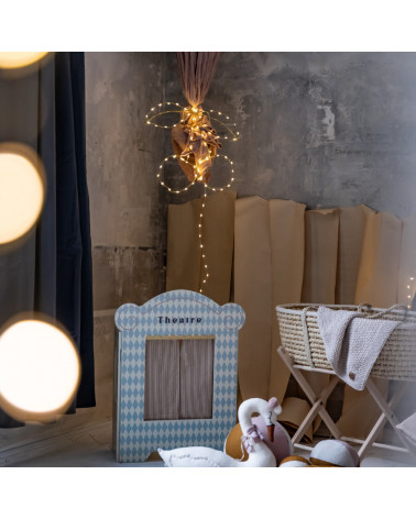 Lampe guirlande dorée LED cerises