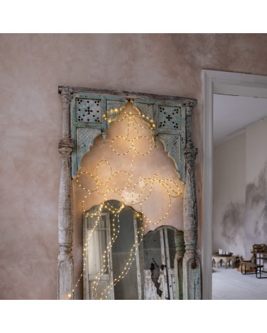 Lampe guirlande dorée LED marguerite