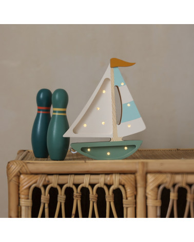 Mini veilleuse en bois - voilier olive tree