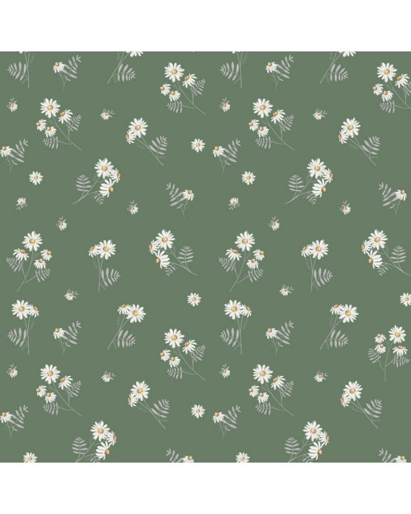 Papier peint enfant Camomilla Green
