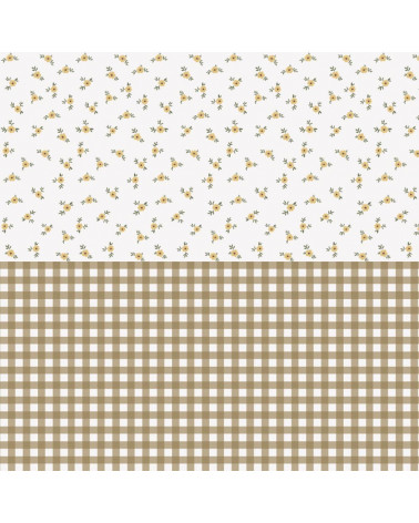 Papier peint enfant Rustic garden white