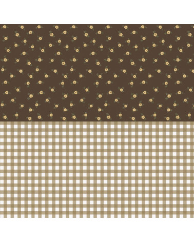 Papier peint enfant Rustic garden marron