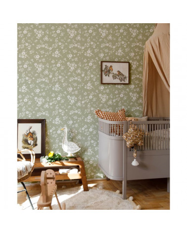 Papier peint enfant lace meadow green
