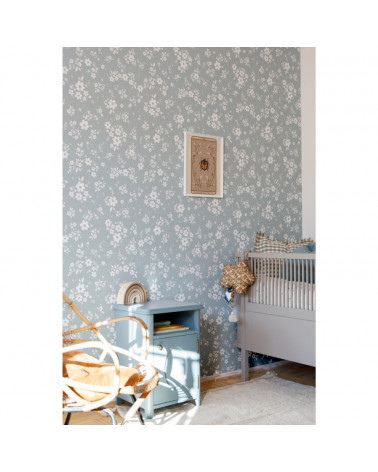 Papier peint enfant lace meadow blue