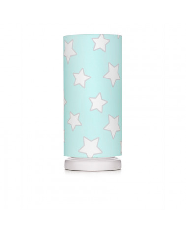 Lampe de chevet tube motif étoiles