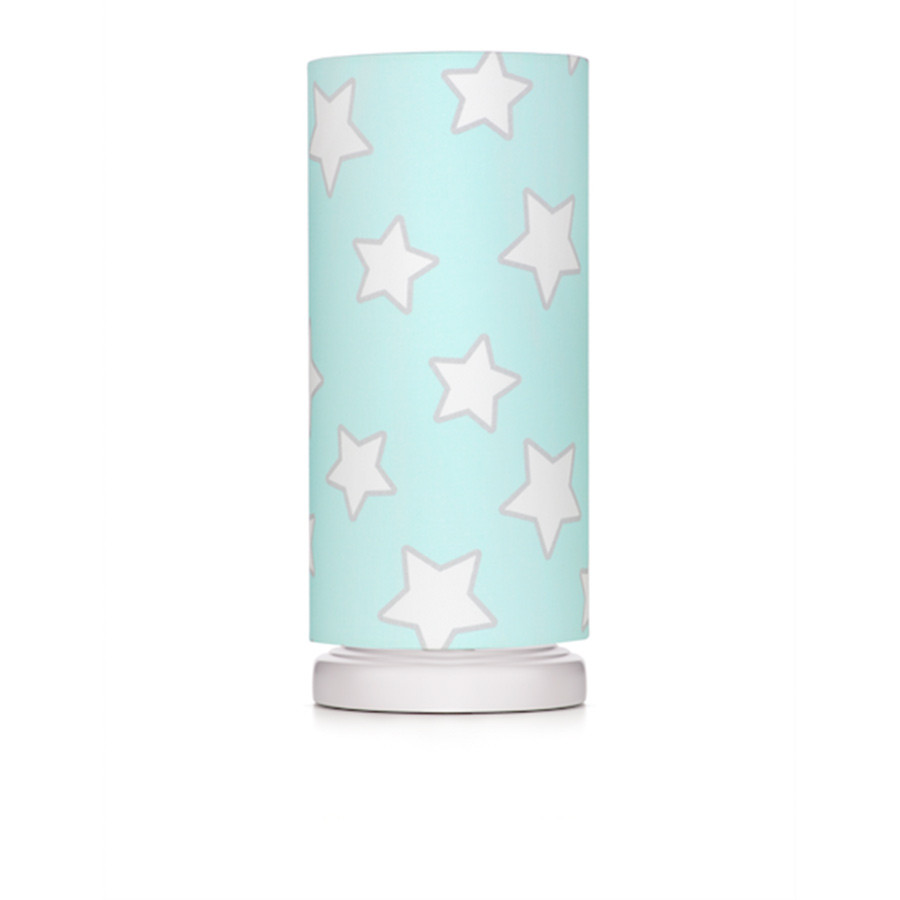 Lampe de chevet tube motif étoiles