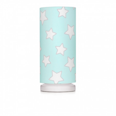 Lampe de chevet tube motif étoiles