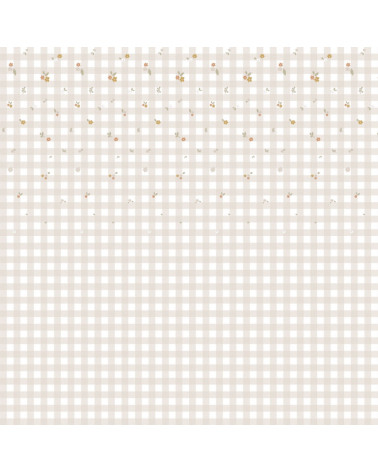 Papier peint enfant Boho check