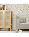 Papier peint enfant Boho meadow and check