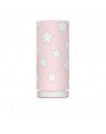 lampe de chevet tube étoiles rose