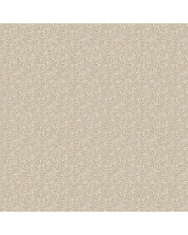 Papier peint enfant brindilles beige et vert