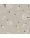 Papier peint enfant petites fleures blanches