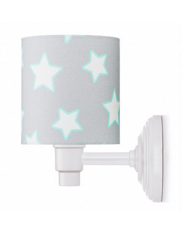 applique murale grise étoiles