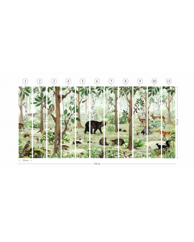 Papier peint enfant Forest Lookbook -  Kikki belle