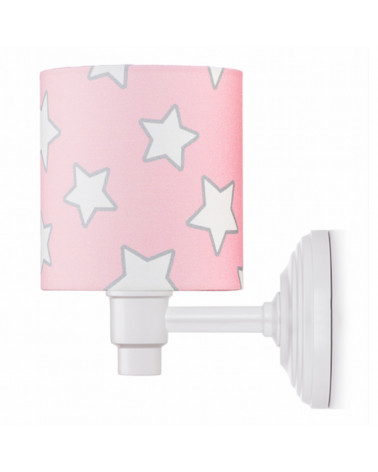 applique murale rose étoiles