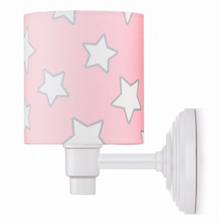 applique murale rose étoiles