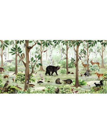 Papier peint enfant Forest Lookbook -  Kikki belle