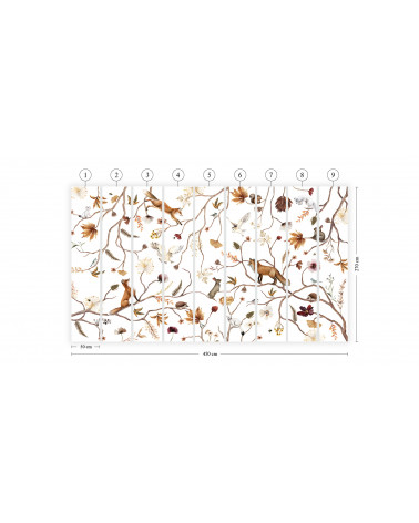 Papier peint enfant Playful Forest - Kikki Belle
