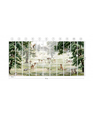 Papier peint enfant Forest Fun - Kikki Belle