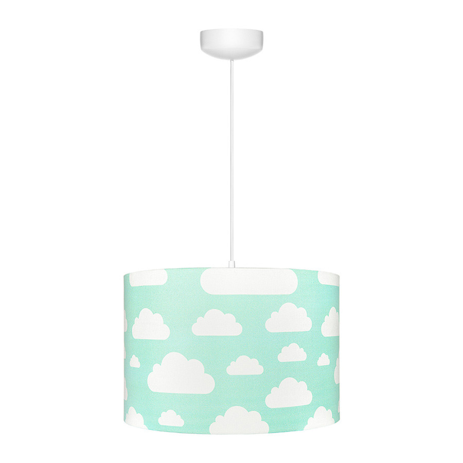suspension enfant menthe nuages