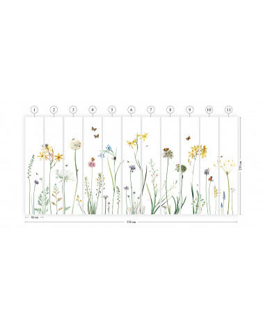 Papier peint enfant Butterfly Garden - Kikki Belle