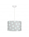 suspension gris motif étoiles