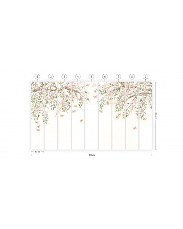 Papier peint enfant Blooming Blossom - Kikki Belle