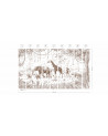 Papier peint enfant Animal Parade - Marron - Kikki Belle