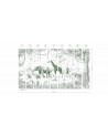 Papier peint enfant Animal Parade - Vert Kikki Belle