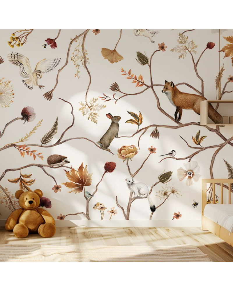 Papier peint enfant Playful Forest - Kikki Belle