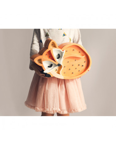 Veilleuse en bois renard taille