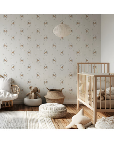 Papier peint enfant - Cheval à bascule