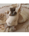 Trophée Lapin en lin beige - M. Hatter