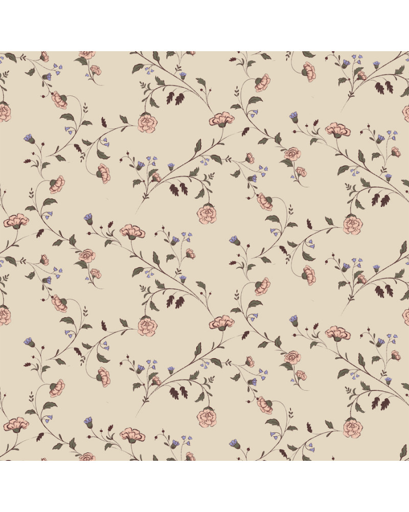 Echantillon papier peint Jardin floral