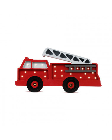 Veilleuse en bois camion de pompier