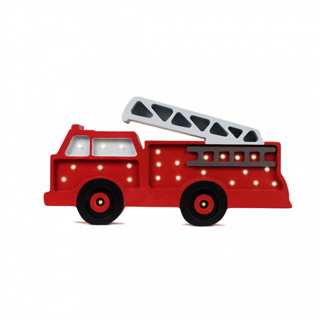 Veilleuse en bois camion de pompier