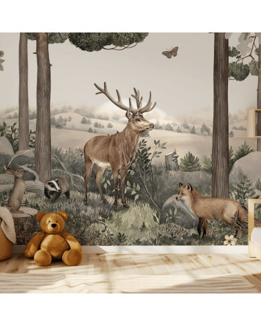 Papier peint enfant Forest Jive - kikki belle