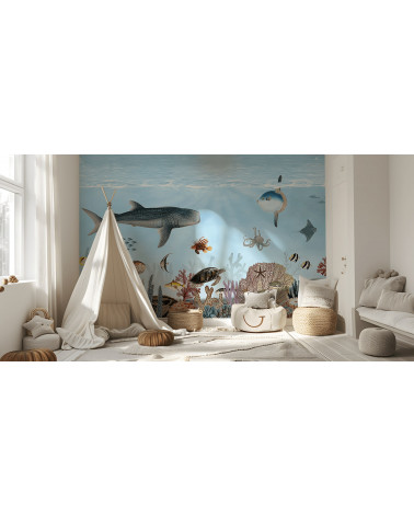 Papier peint enfant Ocean Lookbook - kikki belle
