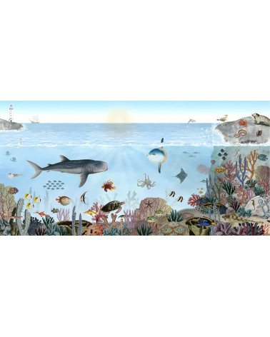 Papier peint enfant Ocean Lookbook - kikki belle