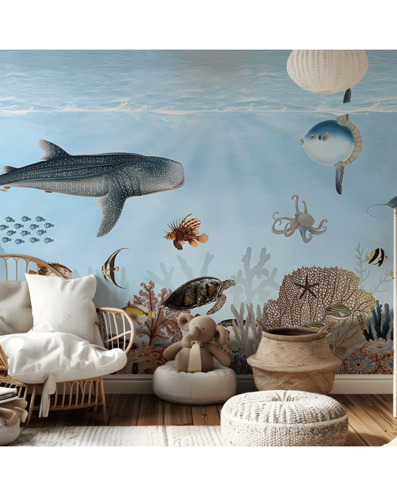 Papier peint enfant Ocean Lookbook - kikki belle