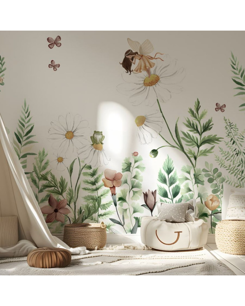 Echantillon papier peint Fairy Garden