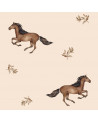 Papier peint enfant chevaux au galop