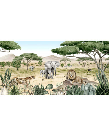 Papier peint enfant Savanne Secrets