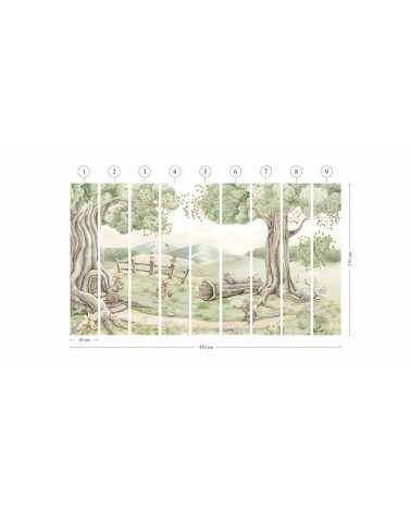 Papier peint enfant Mouse Family