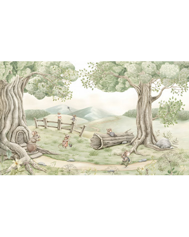 Papier peint enfant Mouse Family