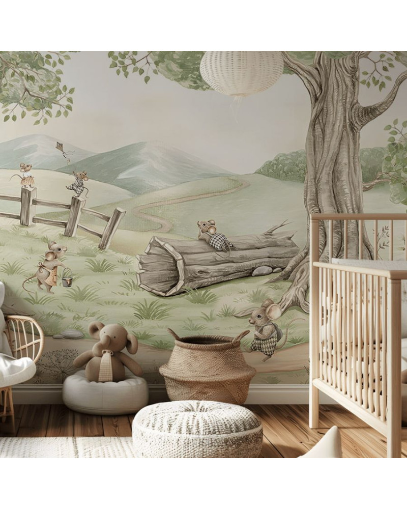 Papier peint enfant Mouse Family