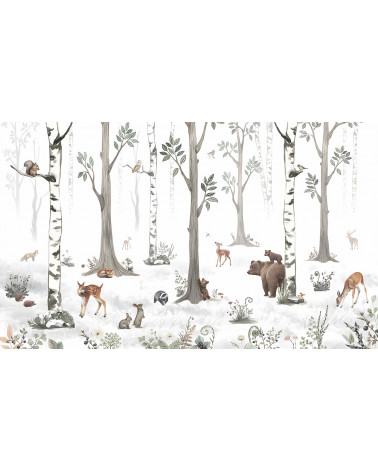 Papier peint enfant White Forest