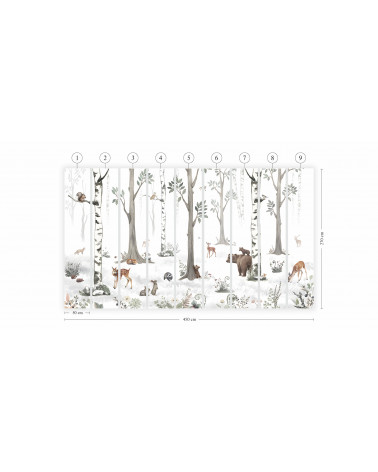 Papier peint enfant White Forest