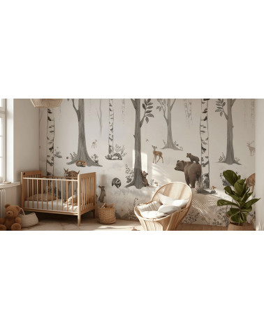 Papier peint enfant White Forest